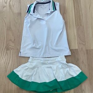 Classic Prep girls tennis golf skirt set size 6